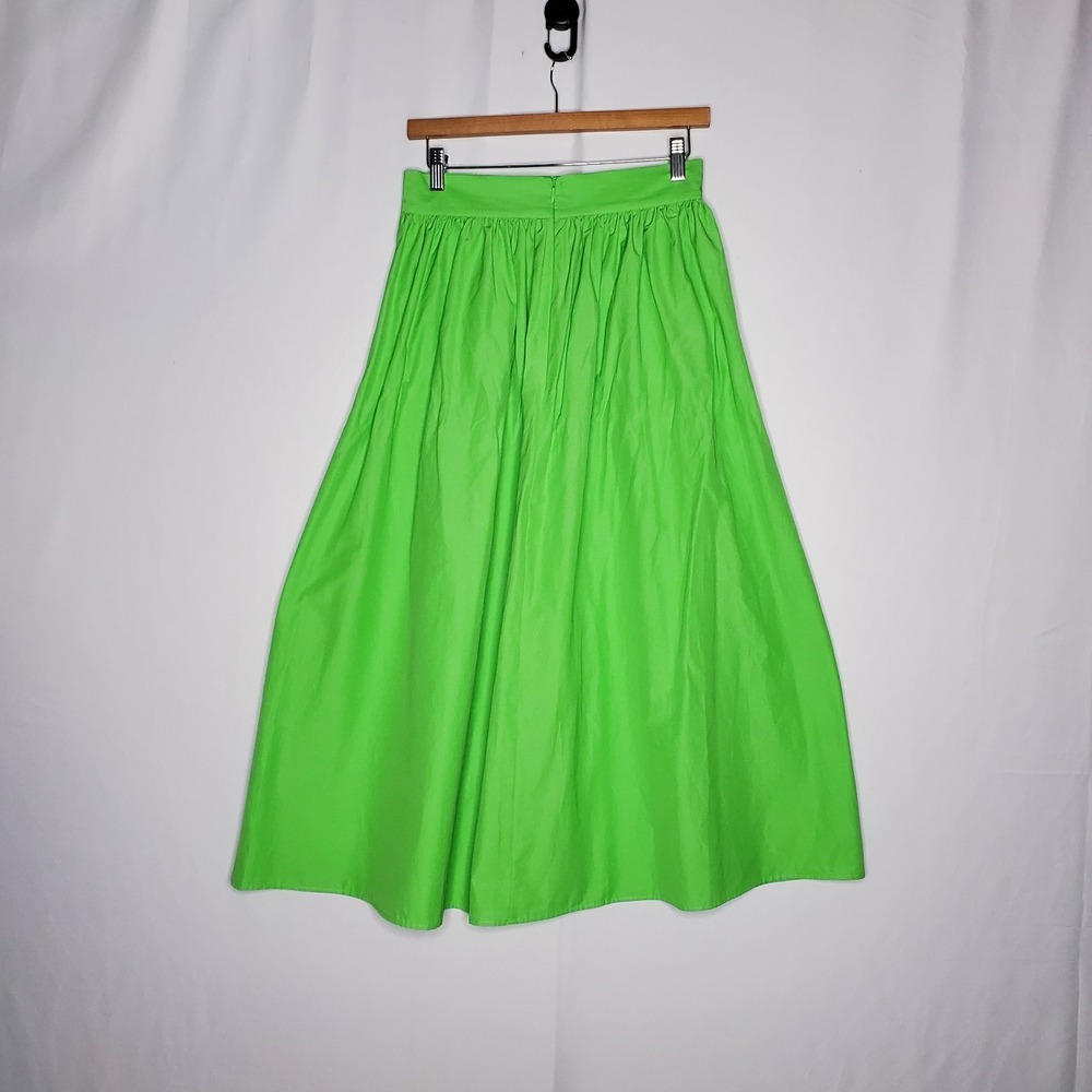 H&M Maxi Skirt 4 Full Bright Neon Farmhouse Cottagecore Dopamine Broomstick 28 - Picture 2 of 8